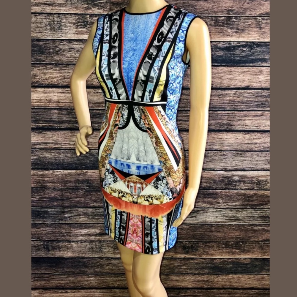 Clover Canyon Bodycon Sleeveless Scuba Dress